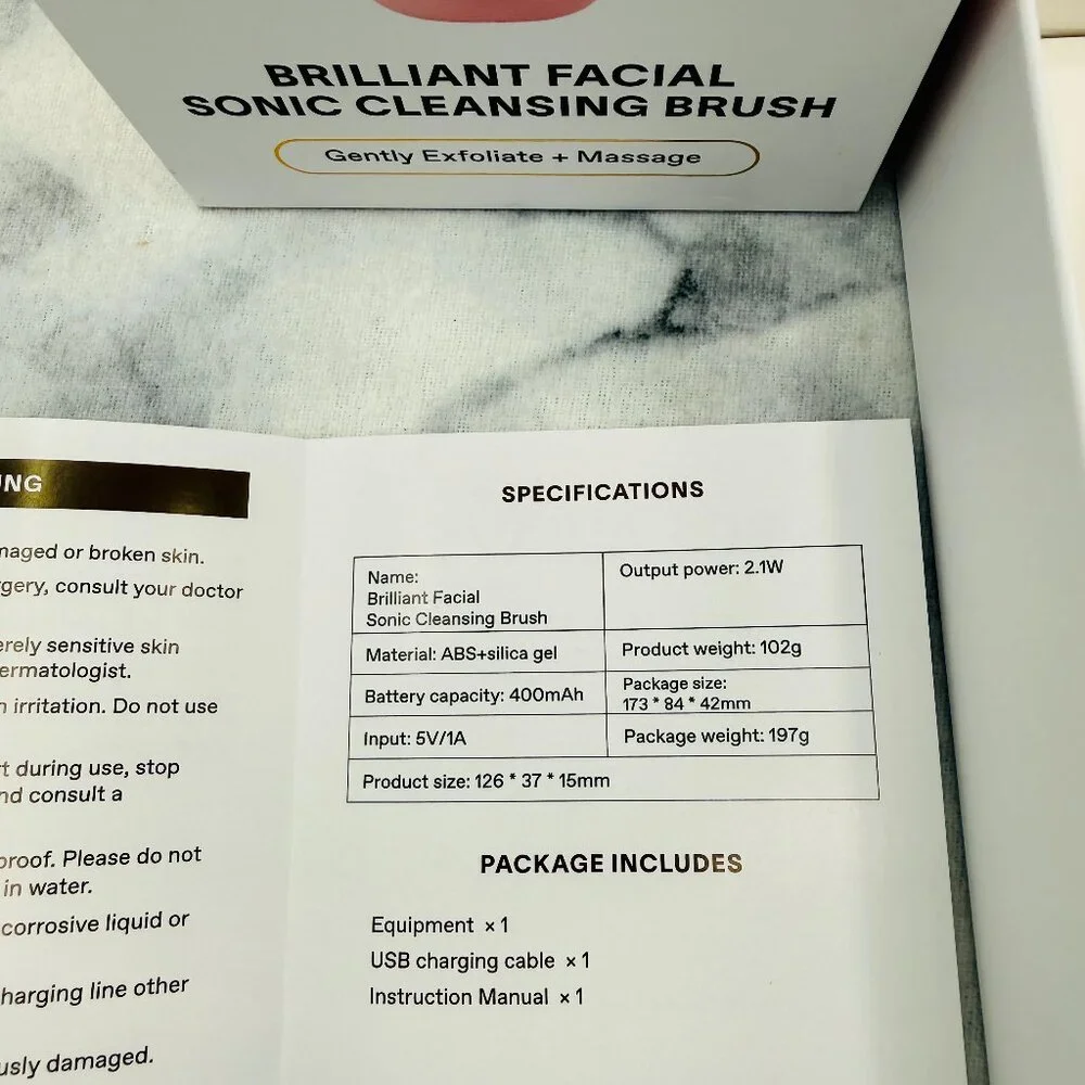 Solawave Sonic Facial Cleansing Brush Pink Exfoliating Massage Face-BOXED-NEW
